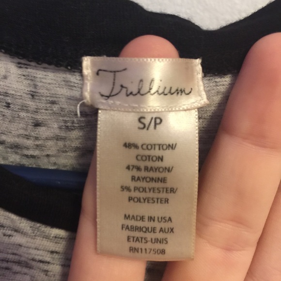 Grey Trillium S/P Cropped Tee - Picture 3 of 3